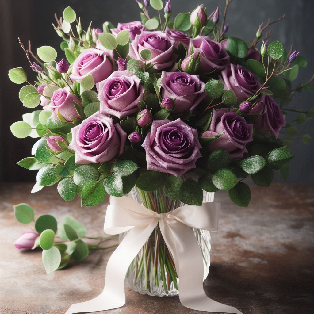 Roses violettes