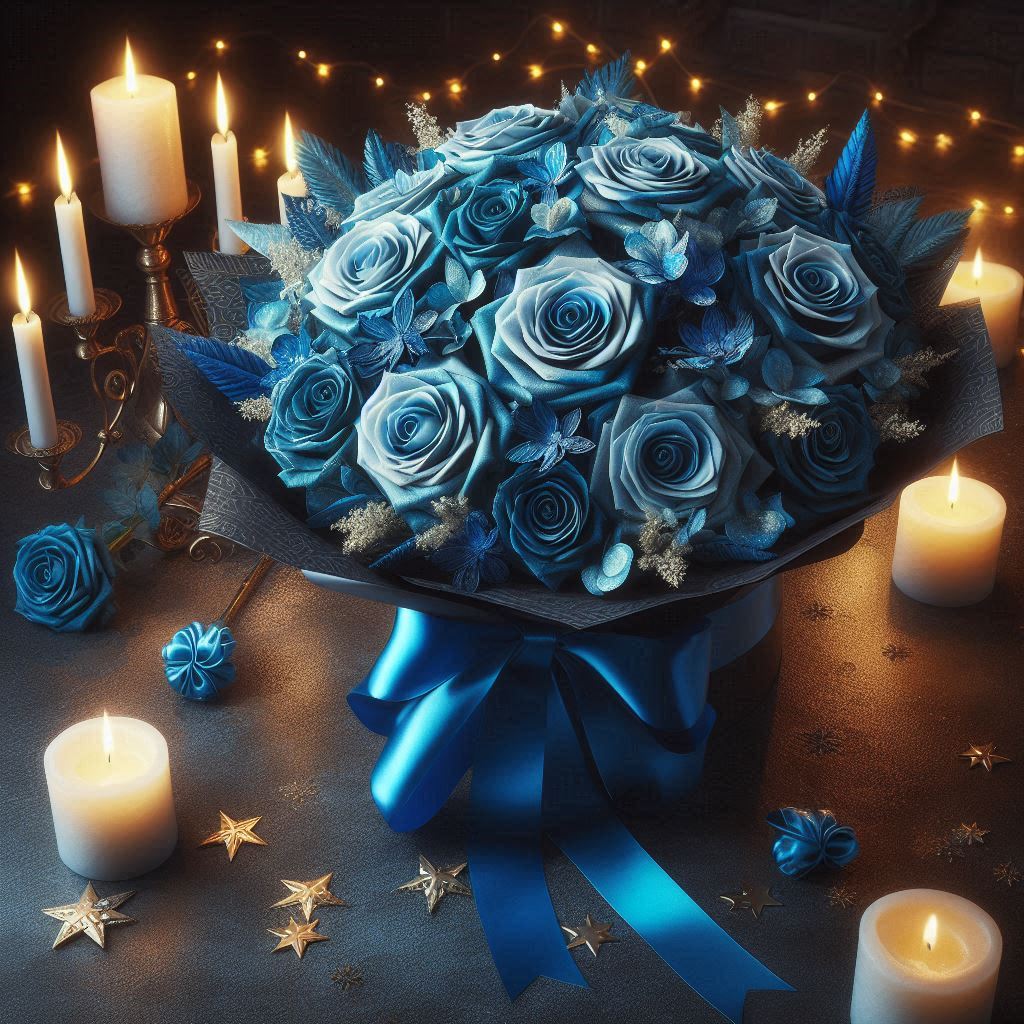 Roses bleues