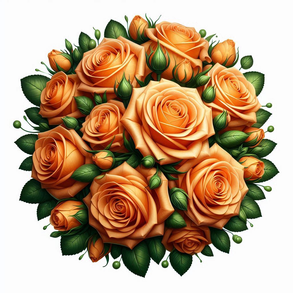 Roses oranges