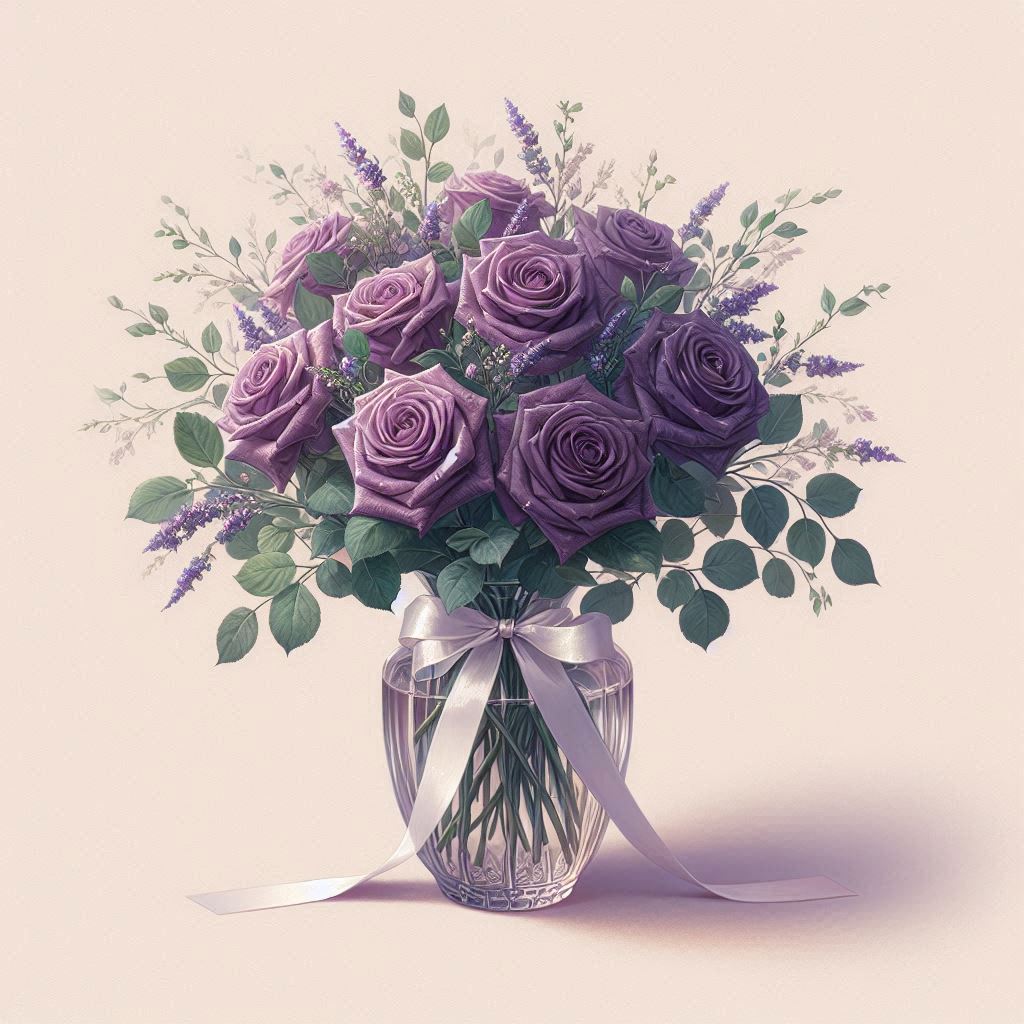 Roses violettes